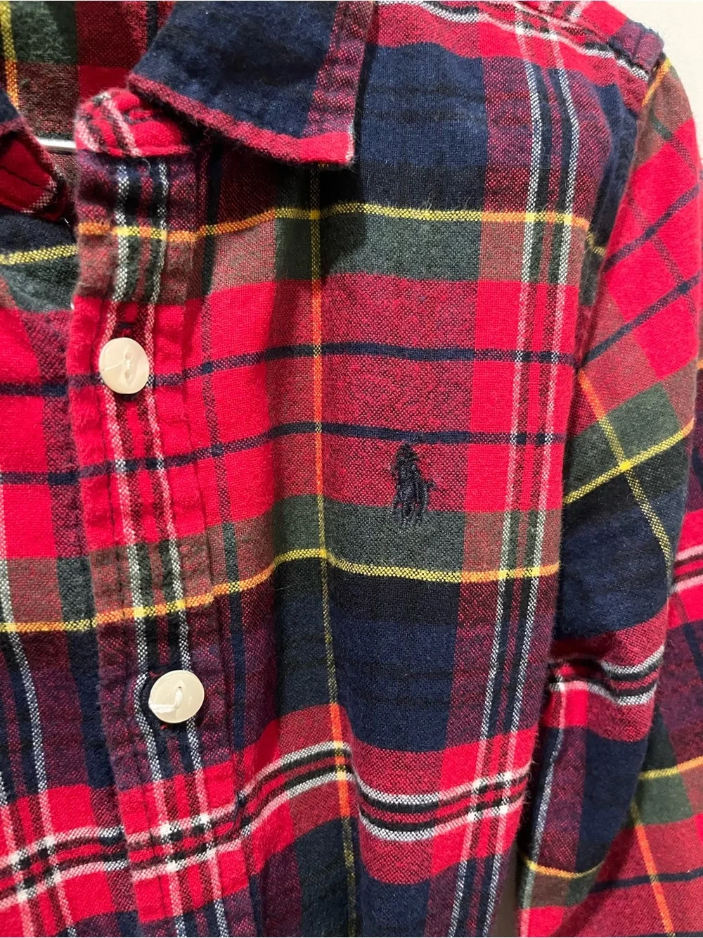 Ralph Lauren Red and Navy Plaid